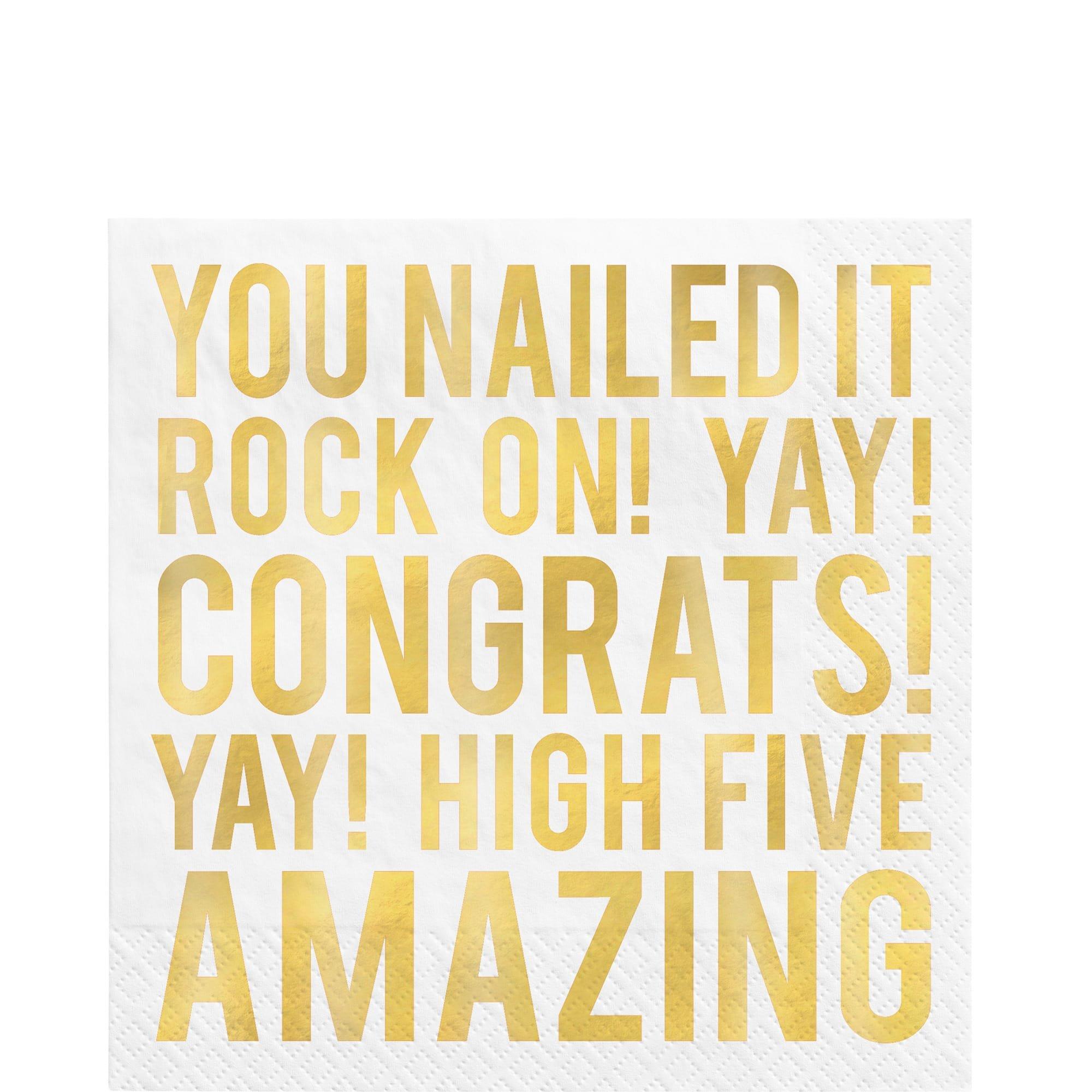 Congrats Retirement Napkin. 16ct. Assorted Options - Image 2
