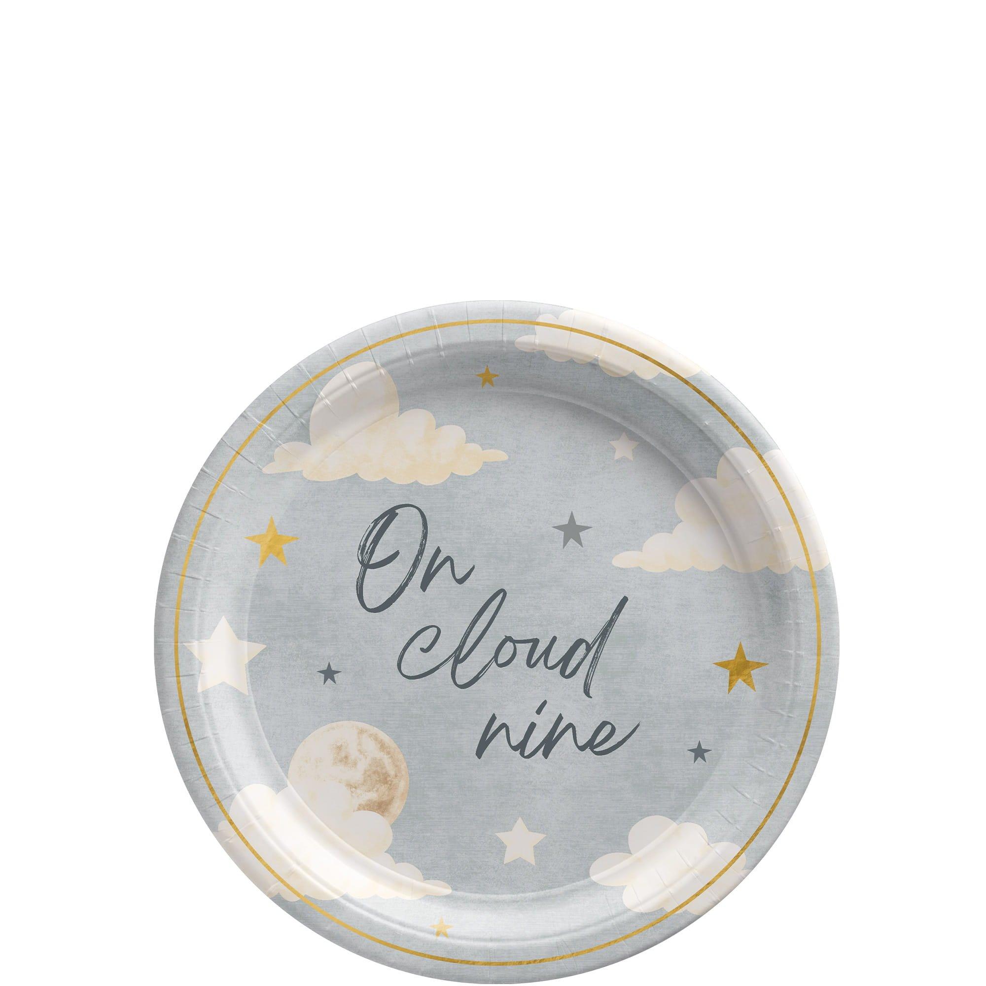 Over the Moon Baby Shower Paper Plates. 8ct. Assorted Options - Image 3