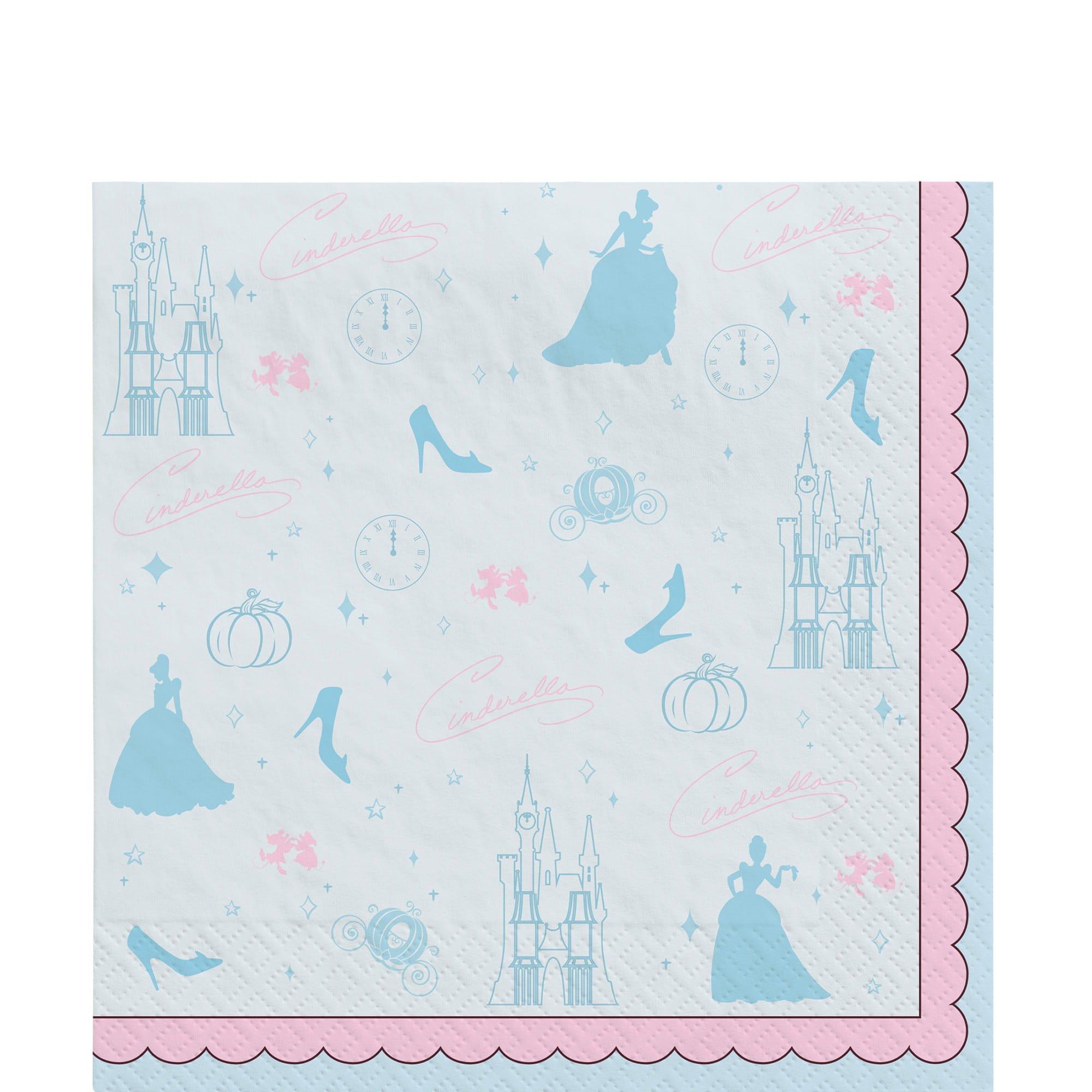 Disney Cinderella Once Upon A Time Lunch Napkins. 16ct. Assorted Options