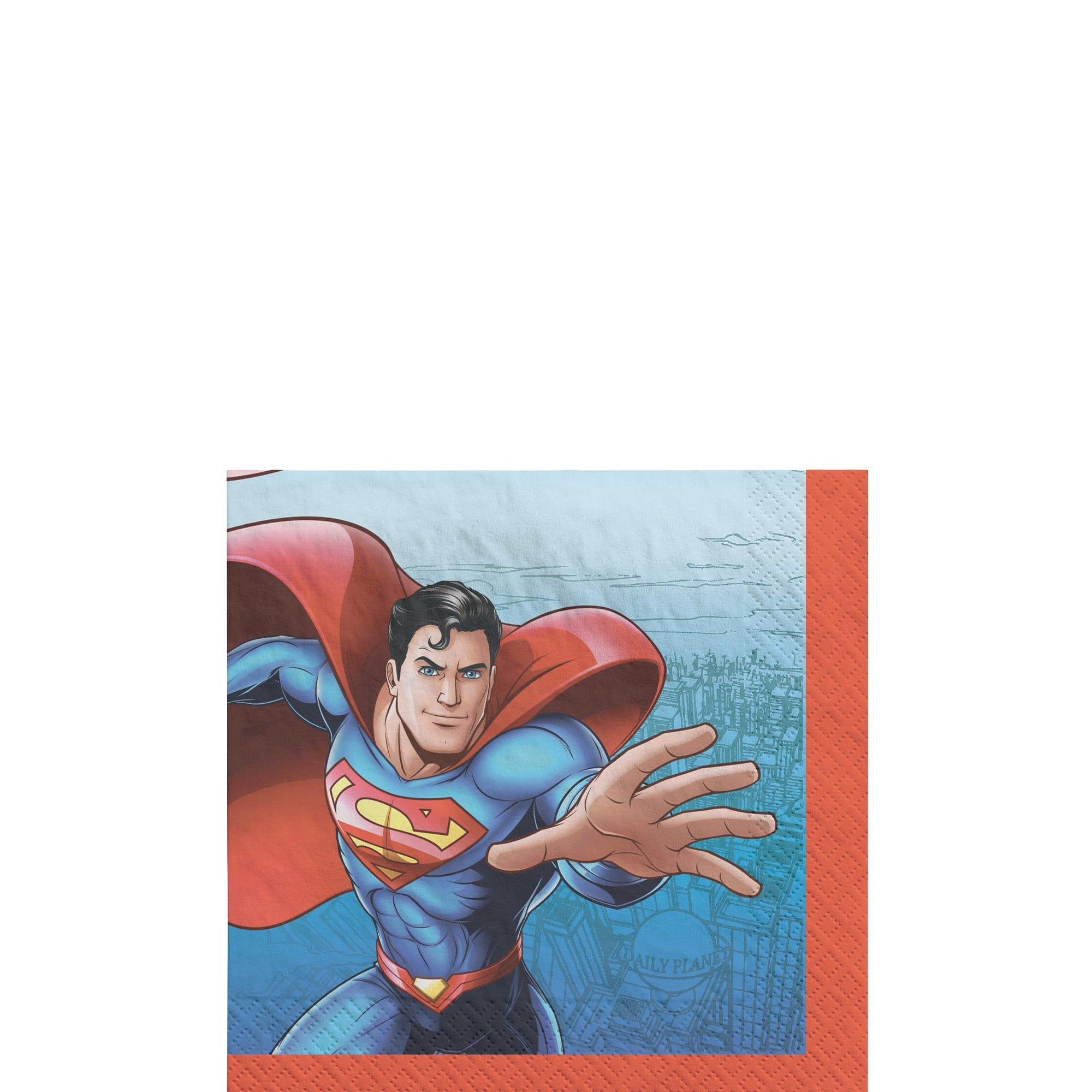 Superman Beverage Napkins. 16ct. Assorted Options