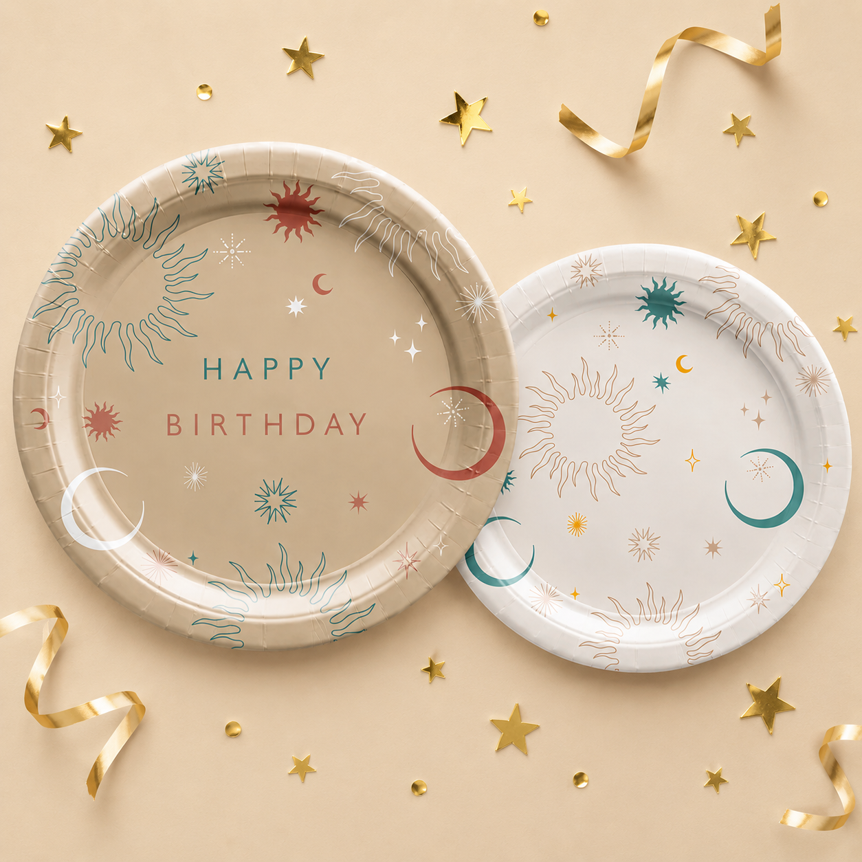 Mystical Astrology Paper Plate. 8ct. Assorted Options
