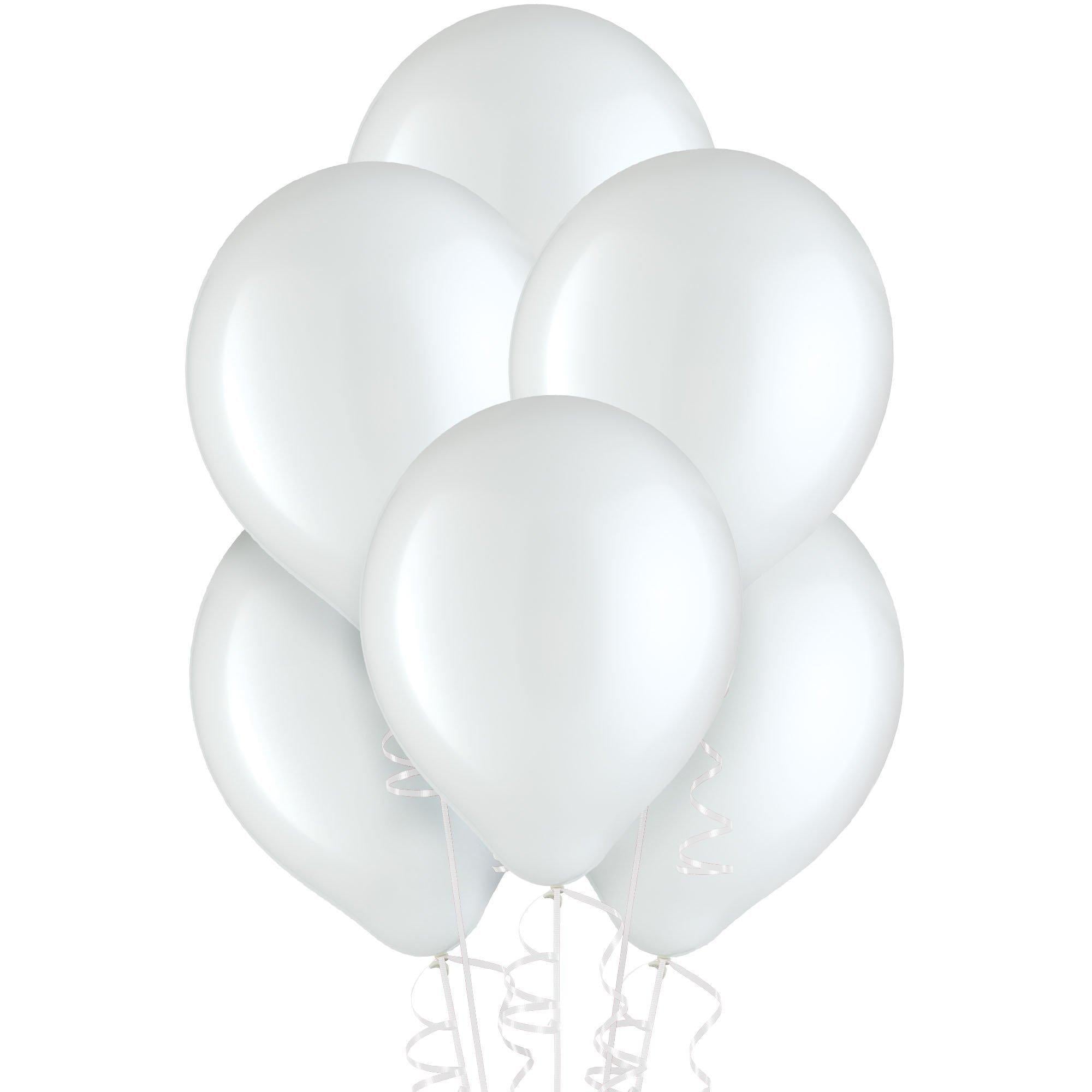 White Latex Balloons. Assorted Options