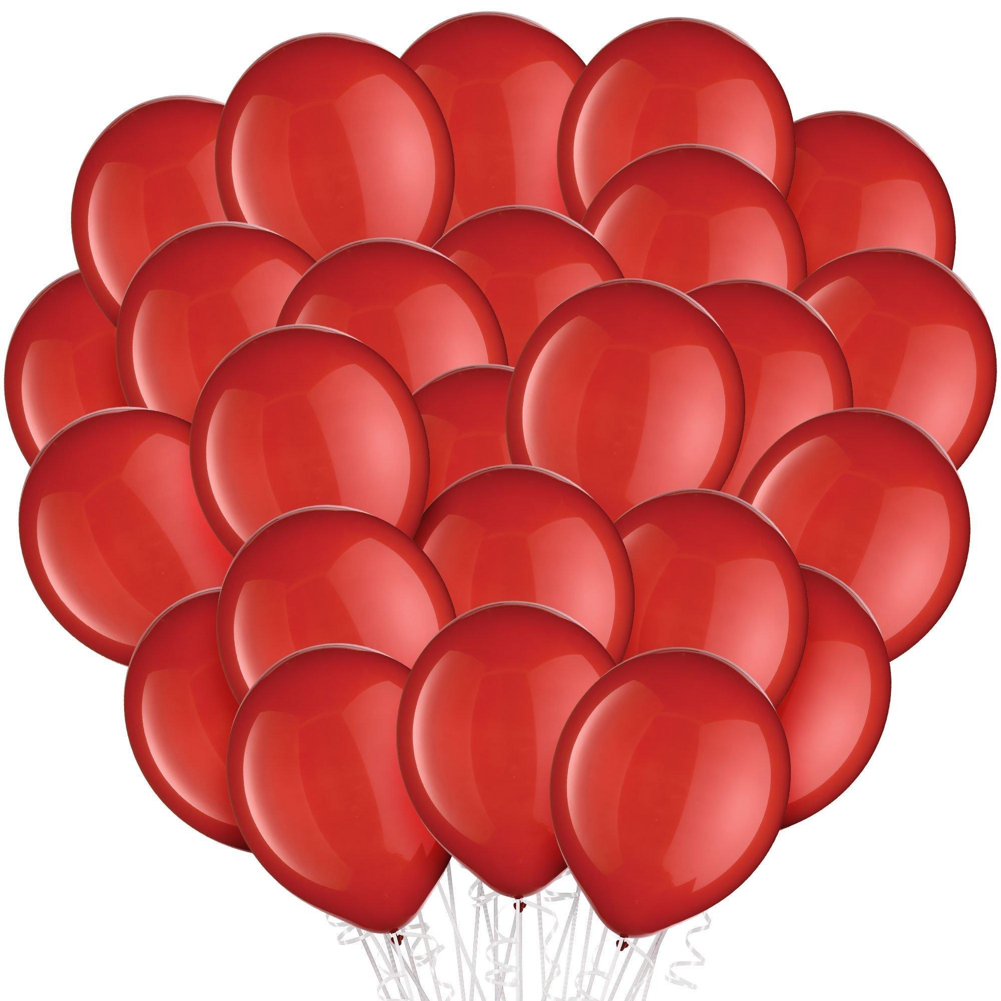 Red Latex Balloons. Assorted Options