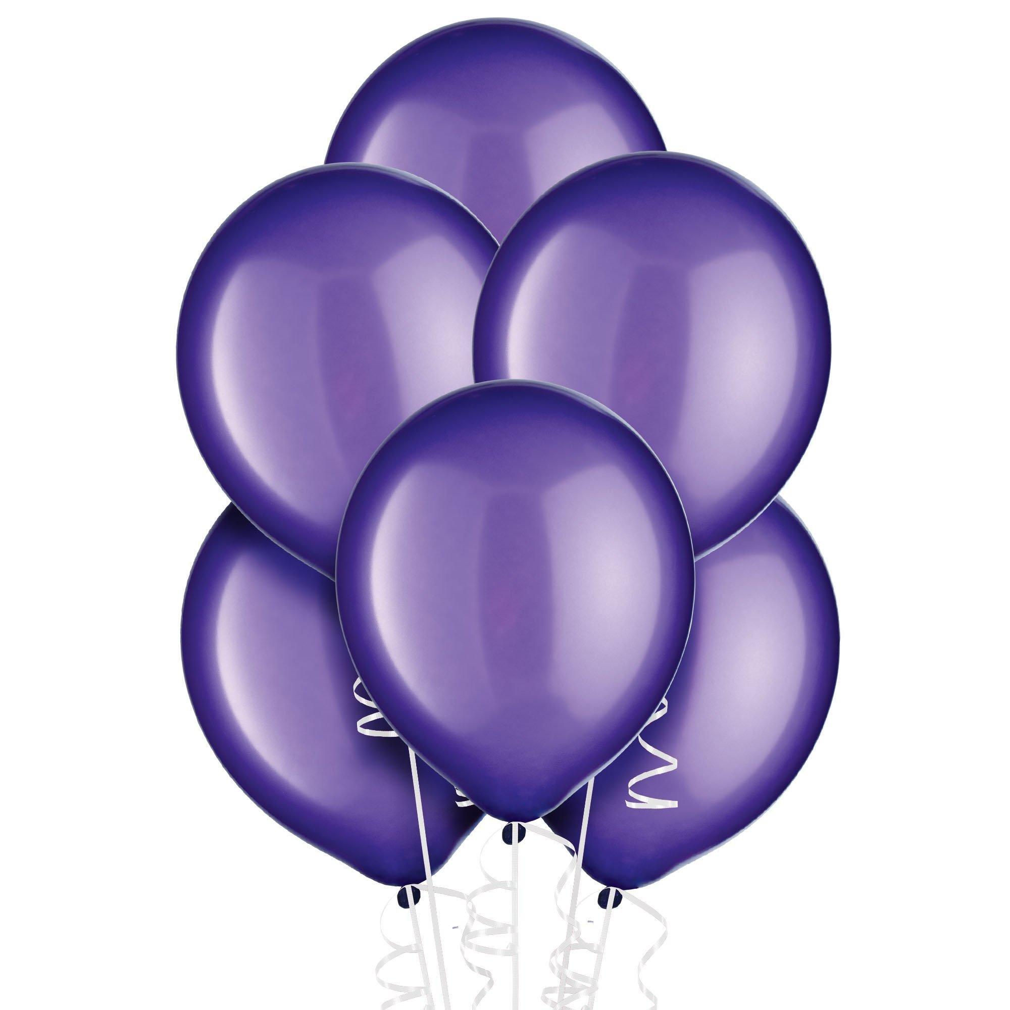 Purple Pearl Latex Balloons. Assorted Options