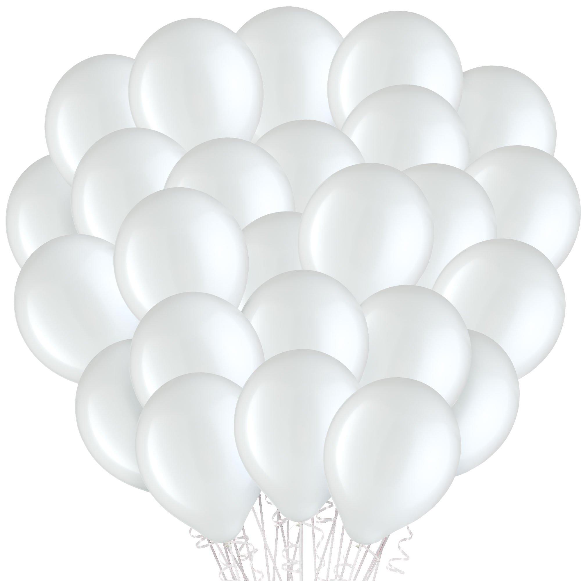 White Latex Balloons. 11in. 100ct