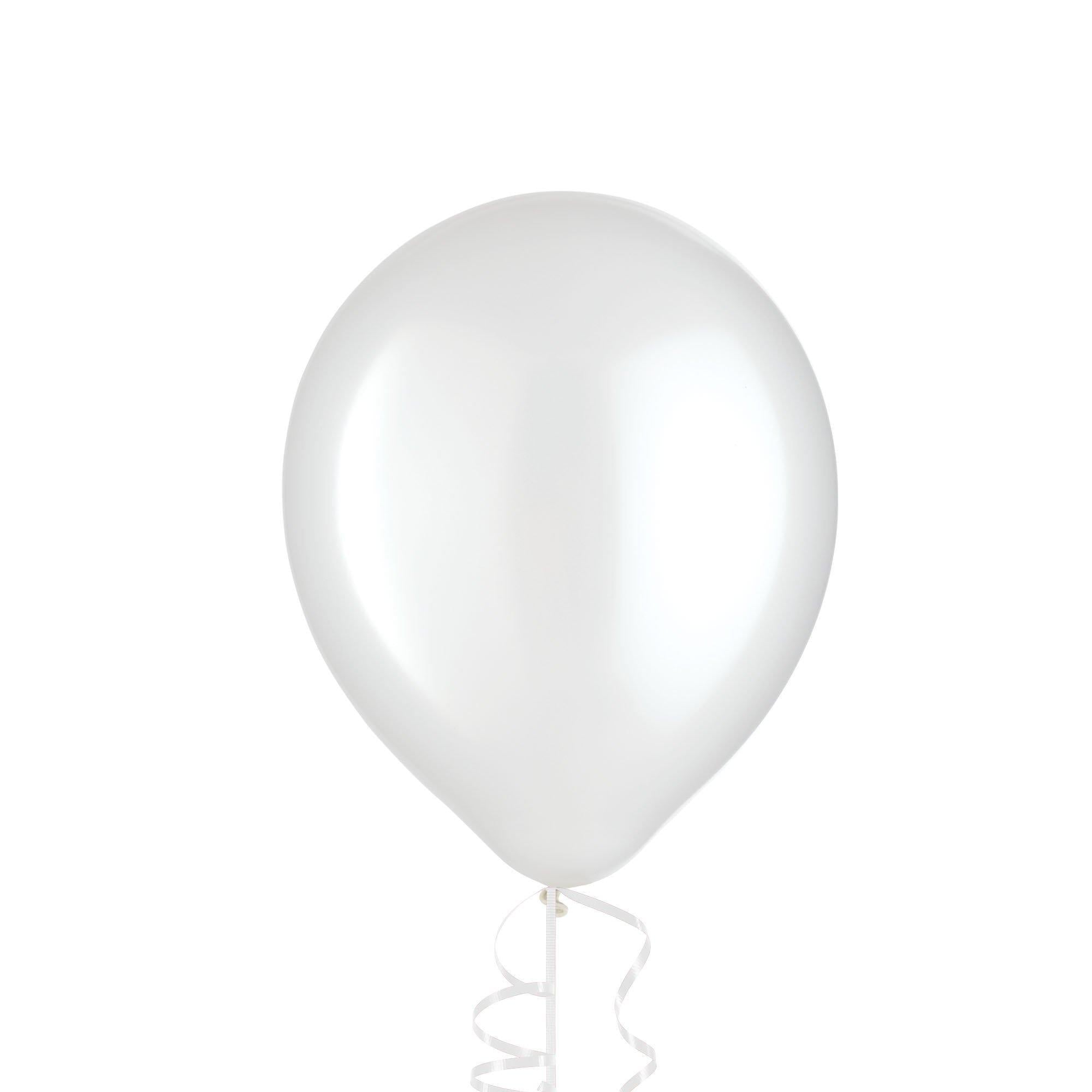 White Pearl Latex Balloons. Assorted Options - Image 4