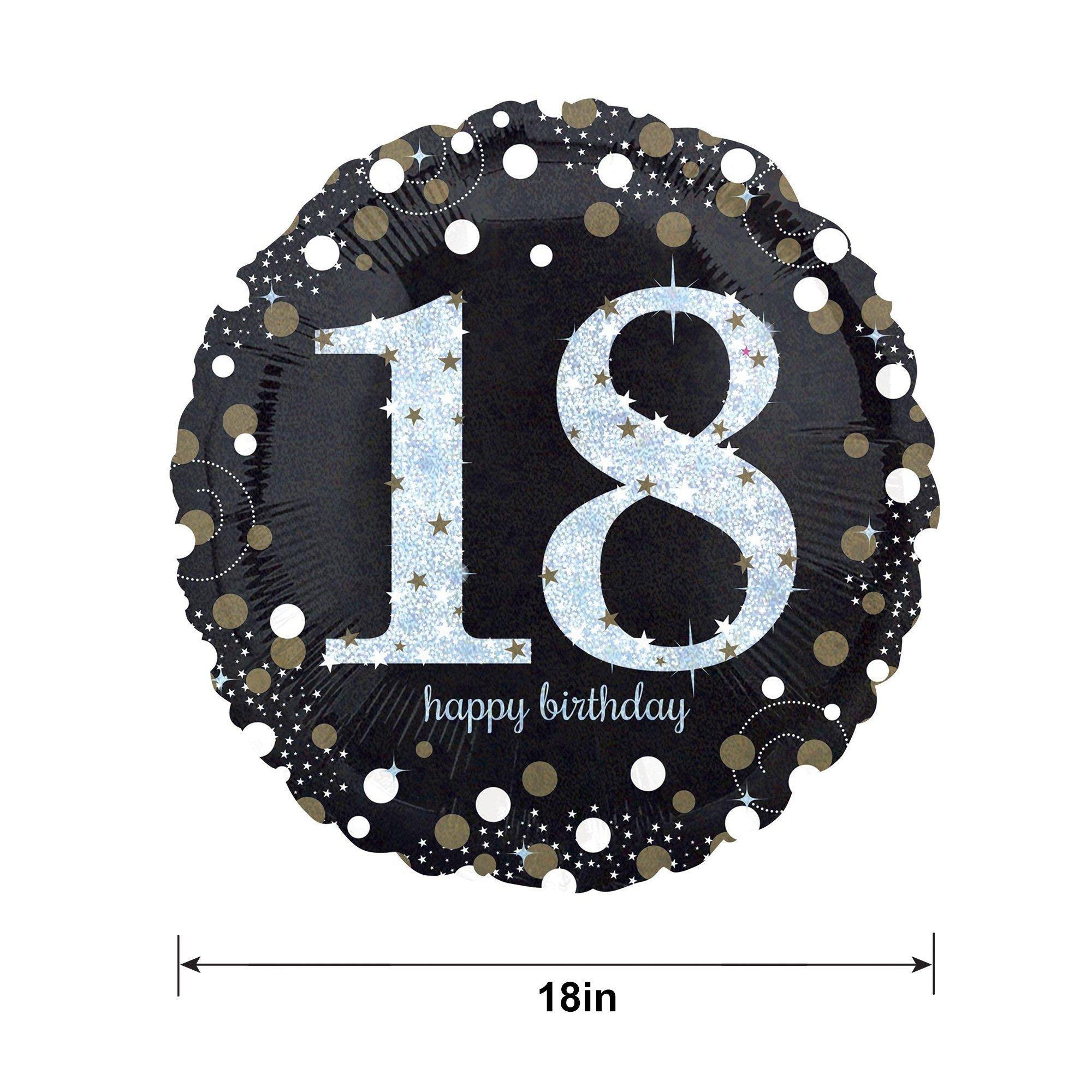 Birthday Balloon 18in - Sparkling Celebration. Ages - Image 3