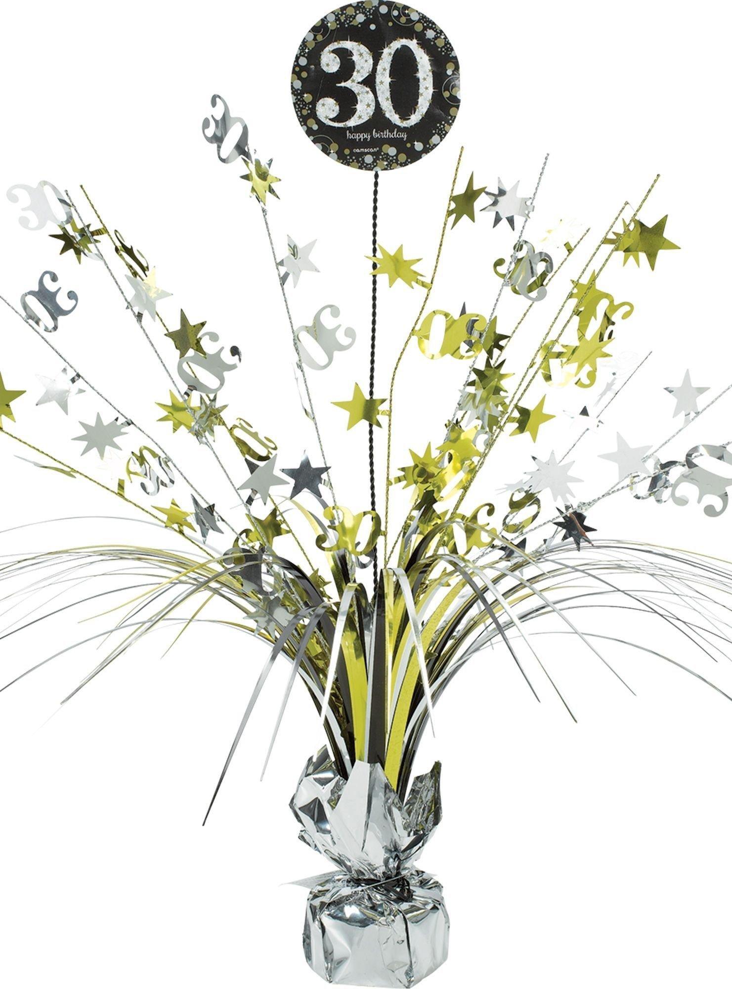 Milestone Birthday Spray Centerpiece - Sparkling Celebration. Ages 30. 40. 50. 60. 70. 80 - Image 3