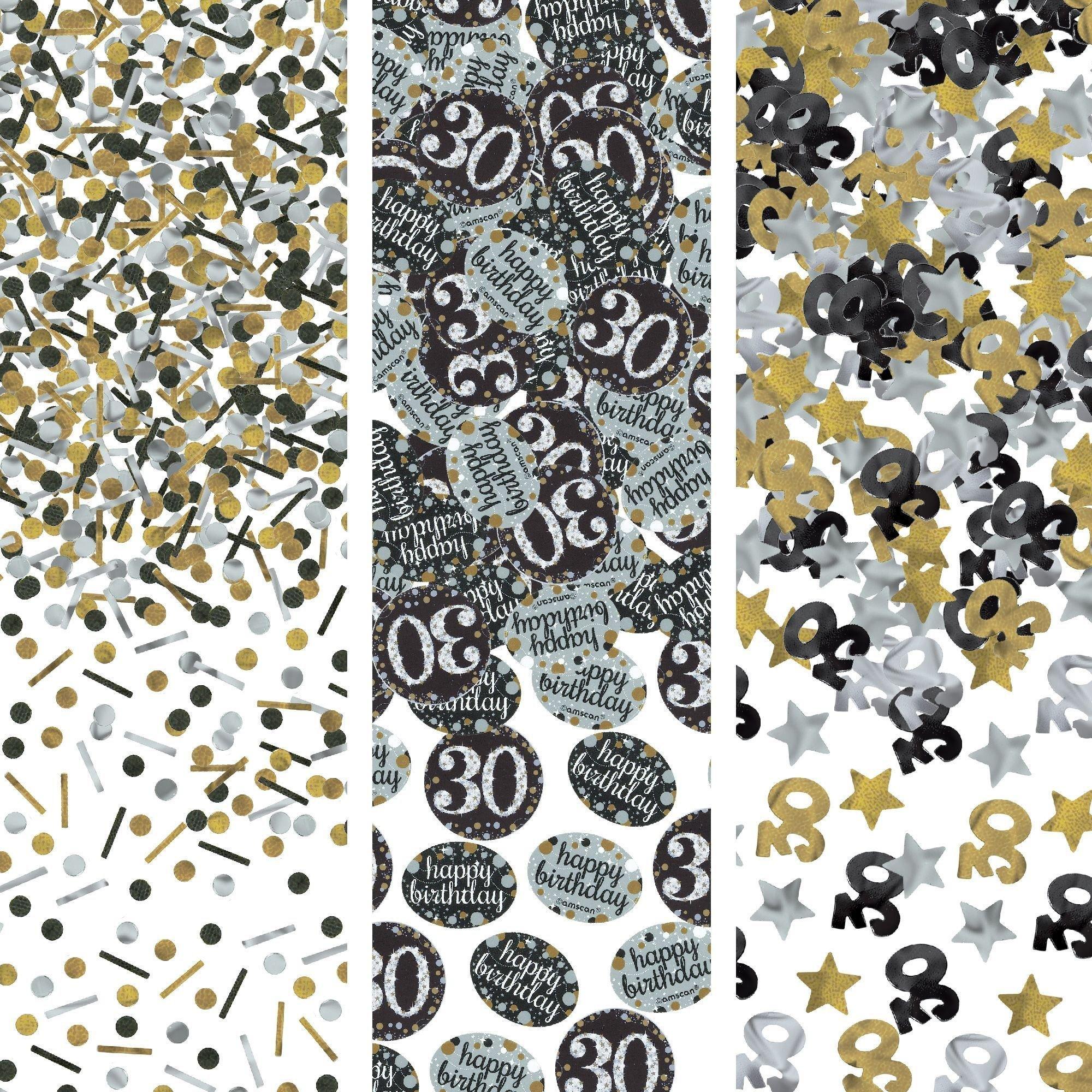 Birthday Confetti - Sparkling Celebration. Ages 30. 40. 50. 60