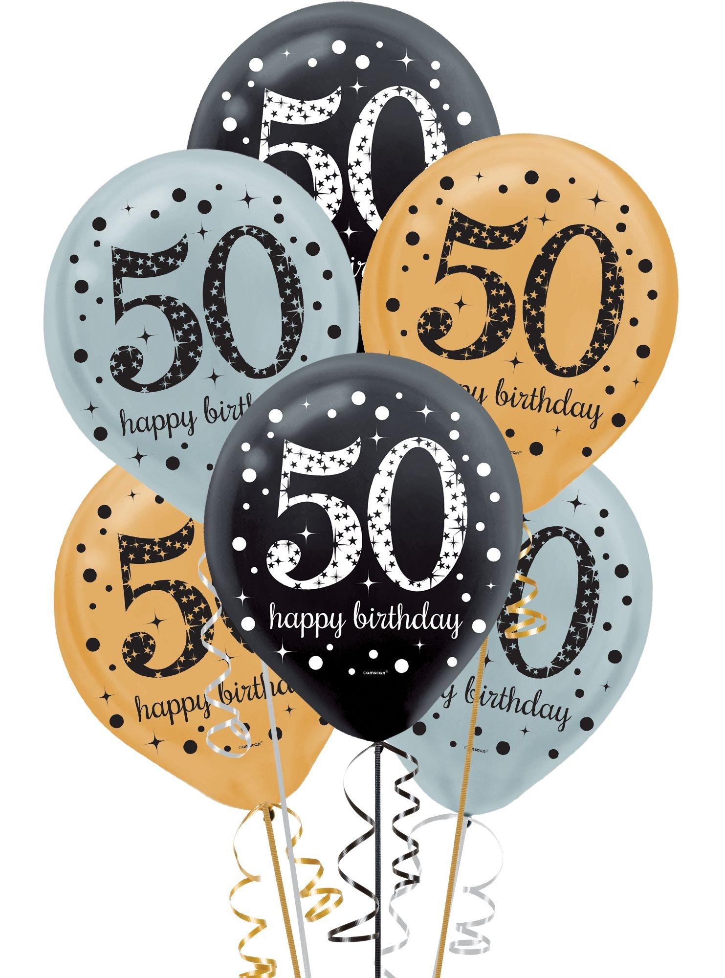 Sparkling Celebration 50 Latex Balloons. 15ct