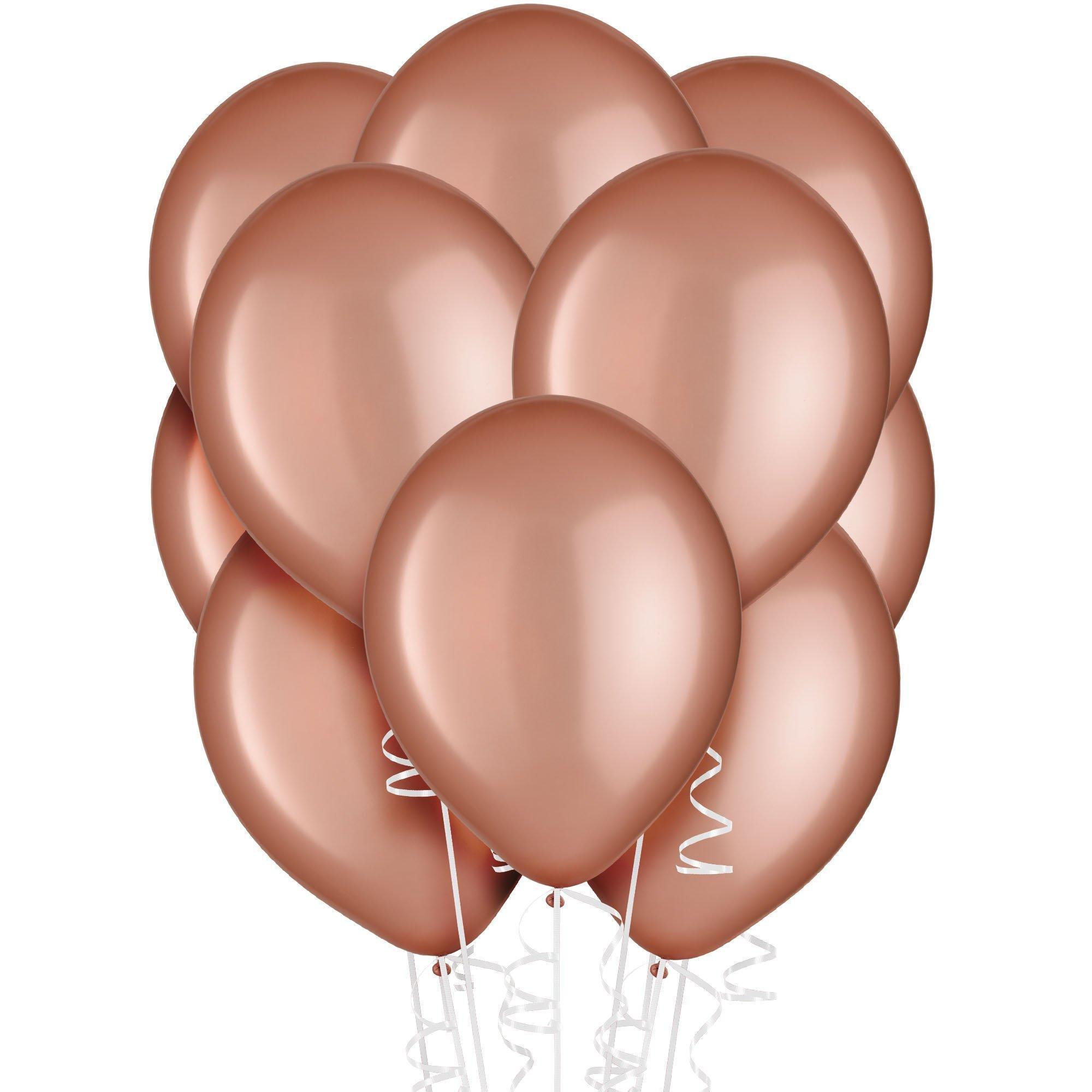 Rose Gold Pearl Latex Balloons. Assorted Options - Image 3