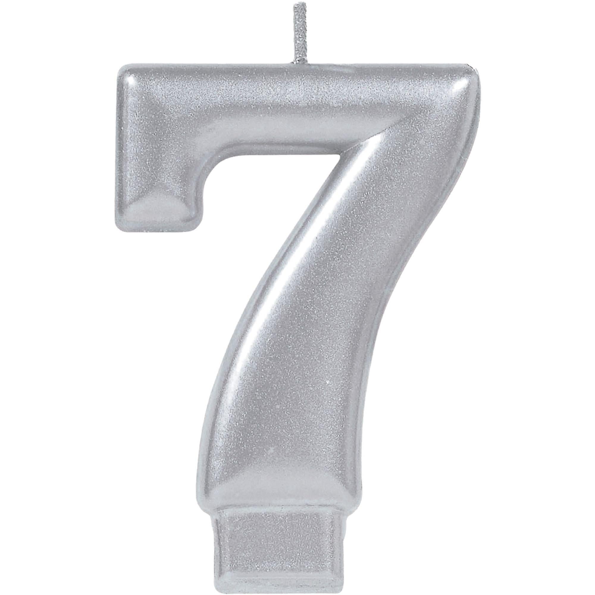 Silver Number (0-9) Birthday Candle - Image 8
