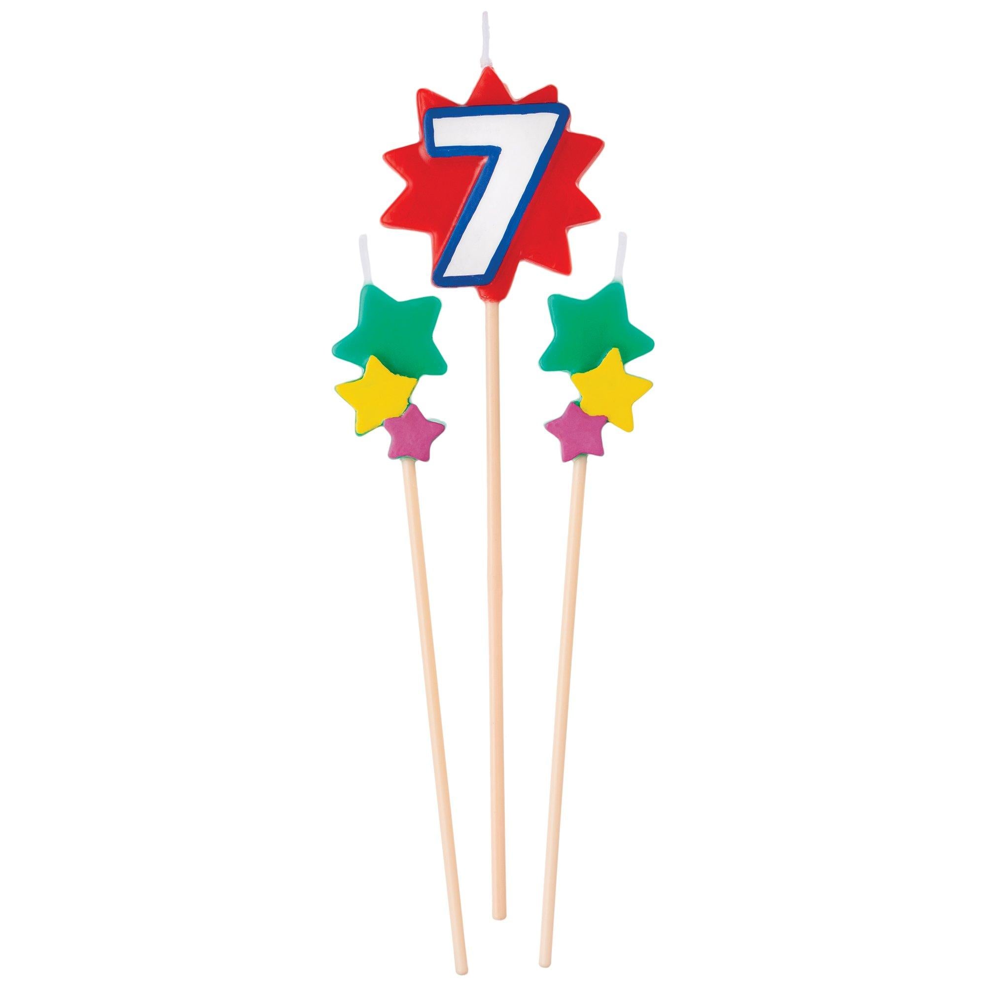 Birthday Star Number (0-9) Candle Pick Set. 3pc - Image 8