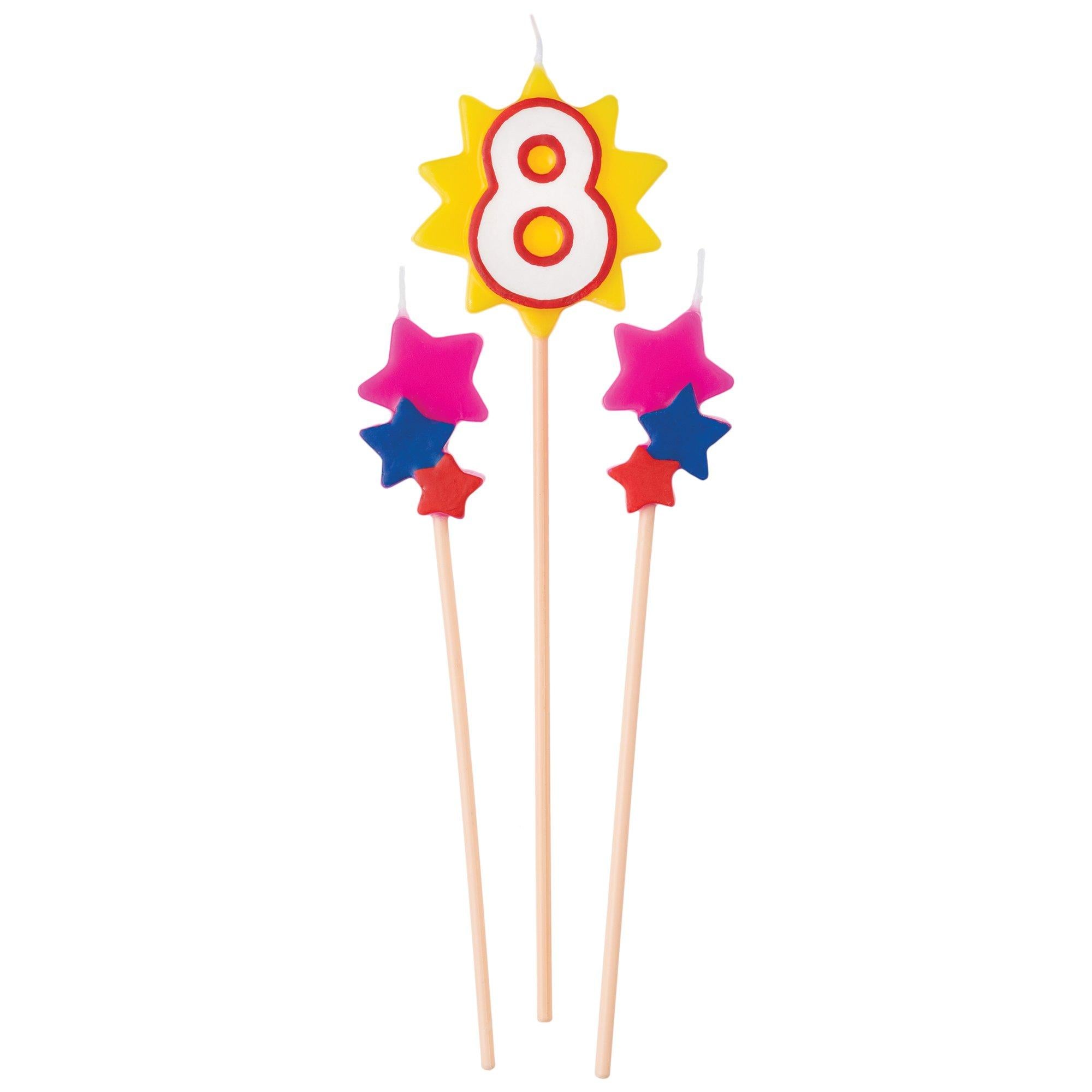 Birthday Star Number (0-9) Candle Pick Set. 3pc - Image 11