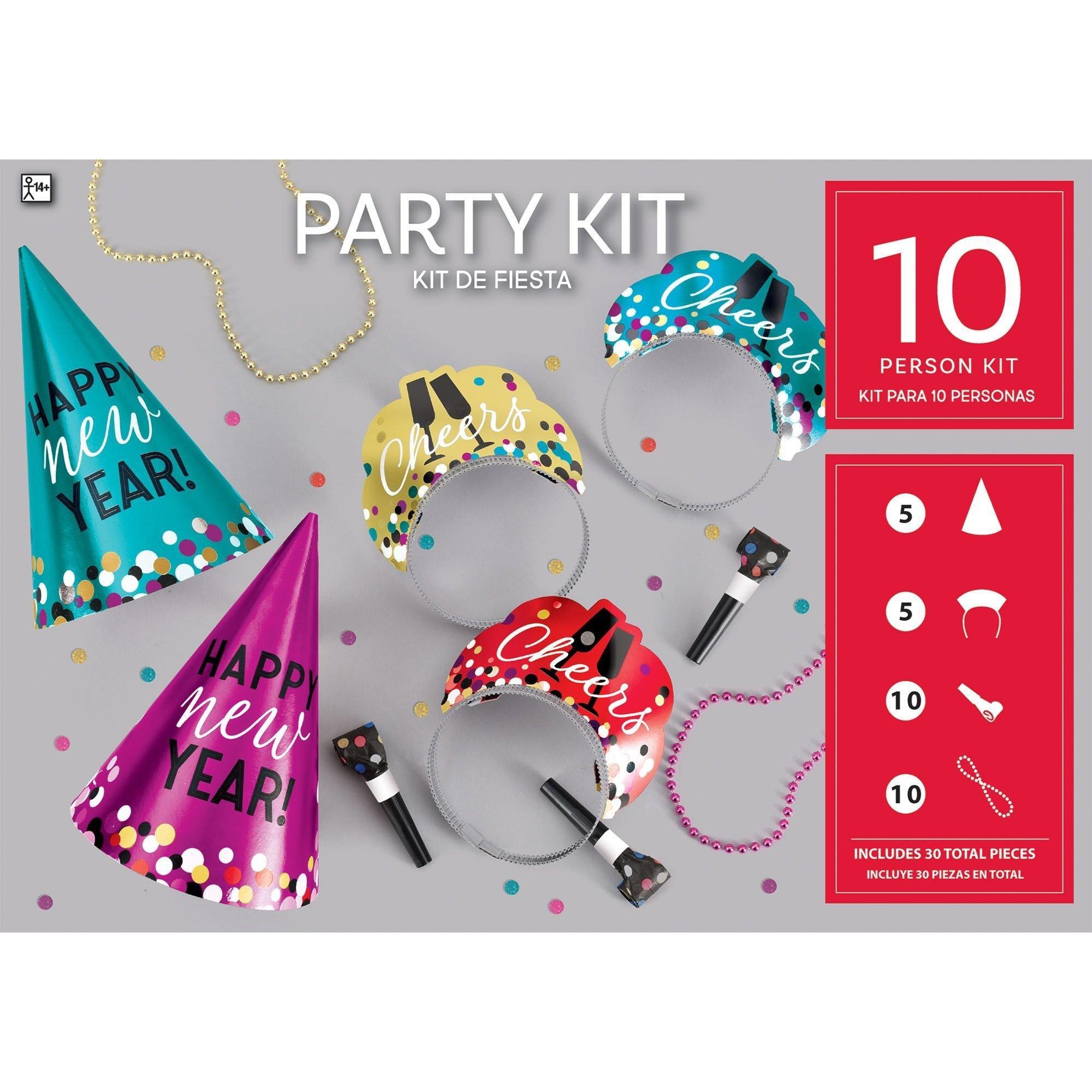 Colorful Confetti New Year's Eve Party Kit. Multiple Counts - Image 3