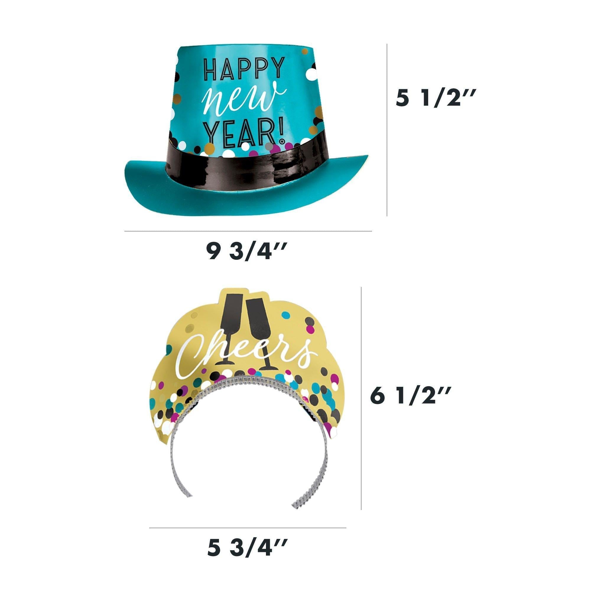 Colorful Confetti New Year's Eve Party Kit. Multiple Counts - Image 12