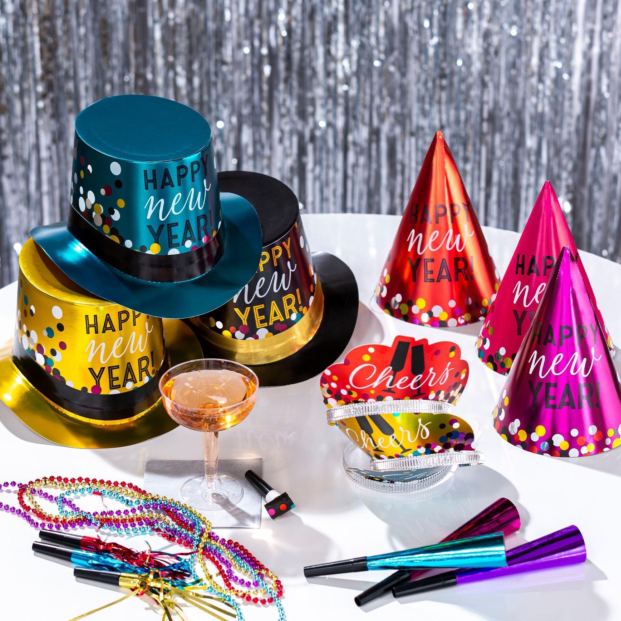 Colorful Confetti New Year's Eve Party Kit. Multiple Counts - Image 13