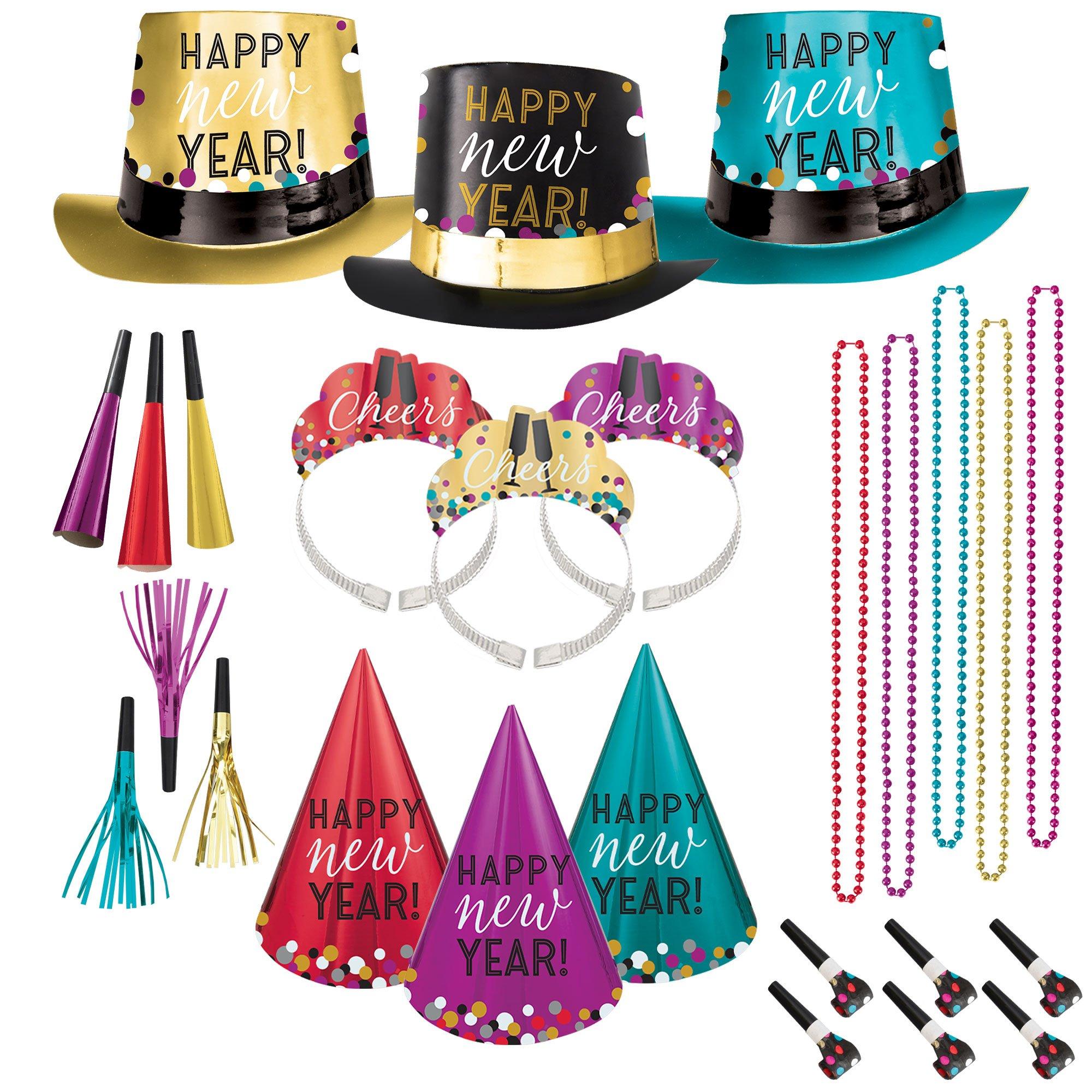 Colorful Confetti New Year's Eve Party Kit. Multiple Counts - Image 15