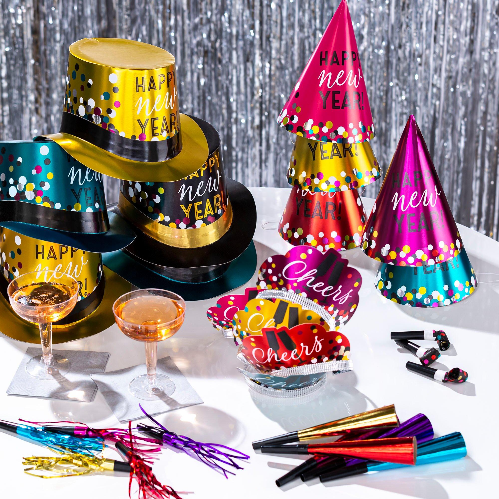 Colorful Confetti New Year's Eve Party Kit. Multiple Counts - Image 18