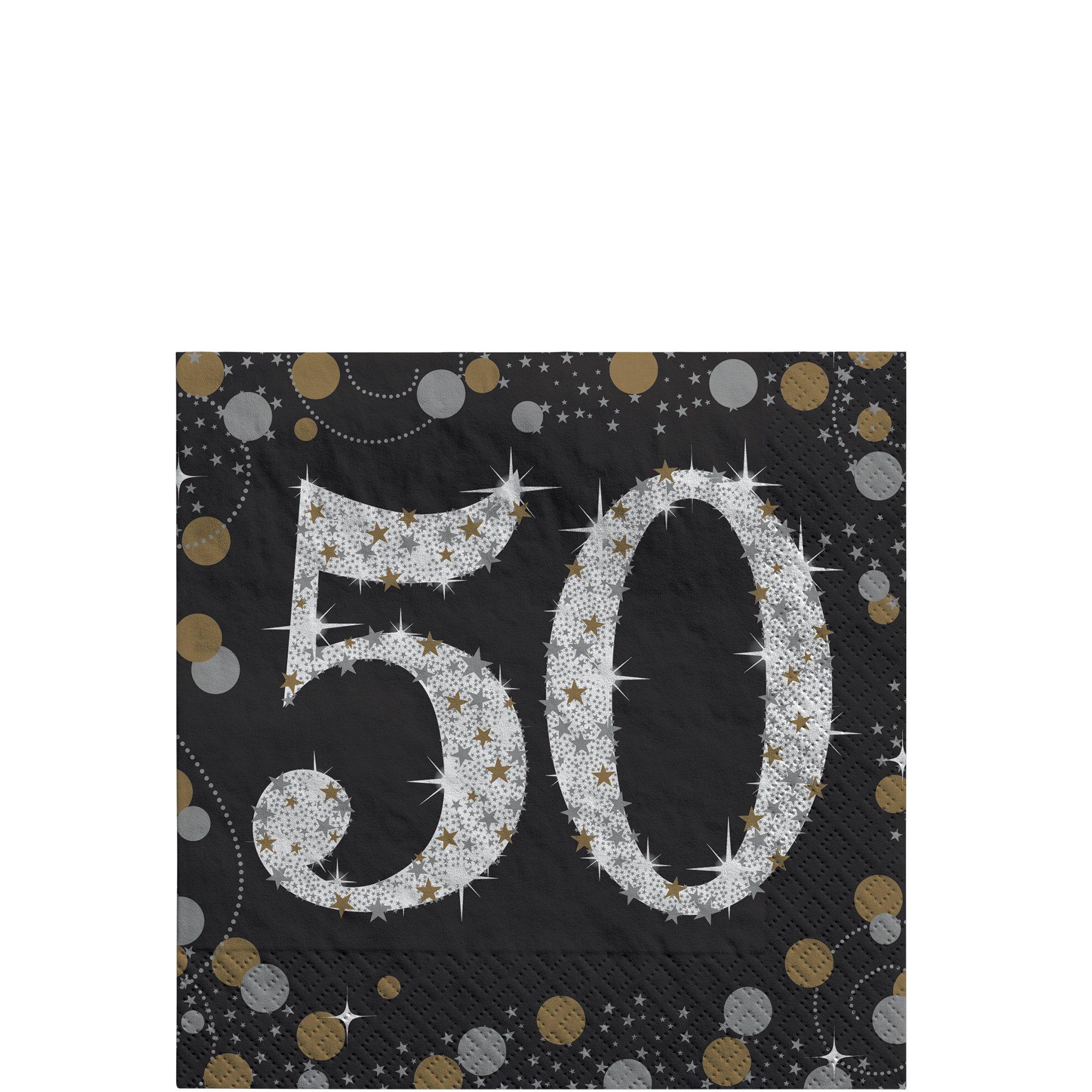 Sparkling Celebration 50th Birthday Party Supplies Kit - Image 2
