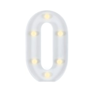 Light-Up Standing Number (0-9). 8in