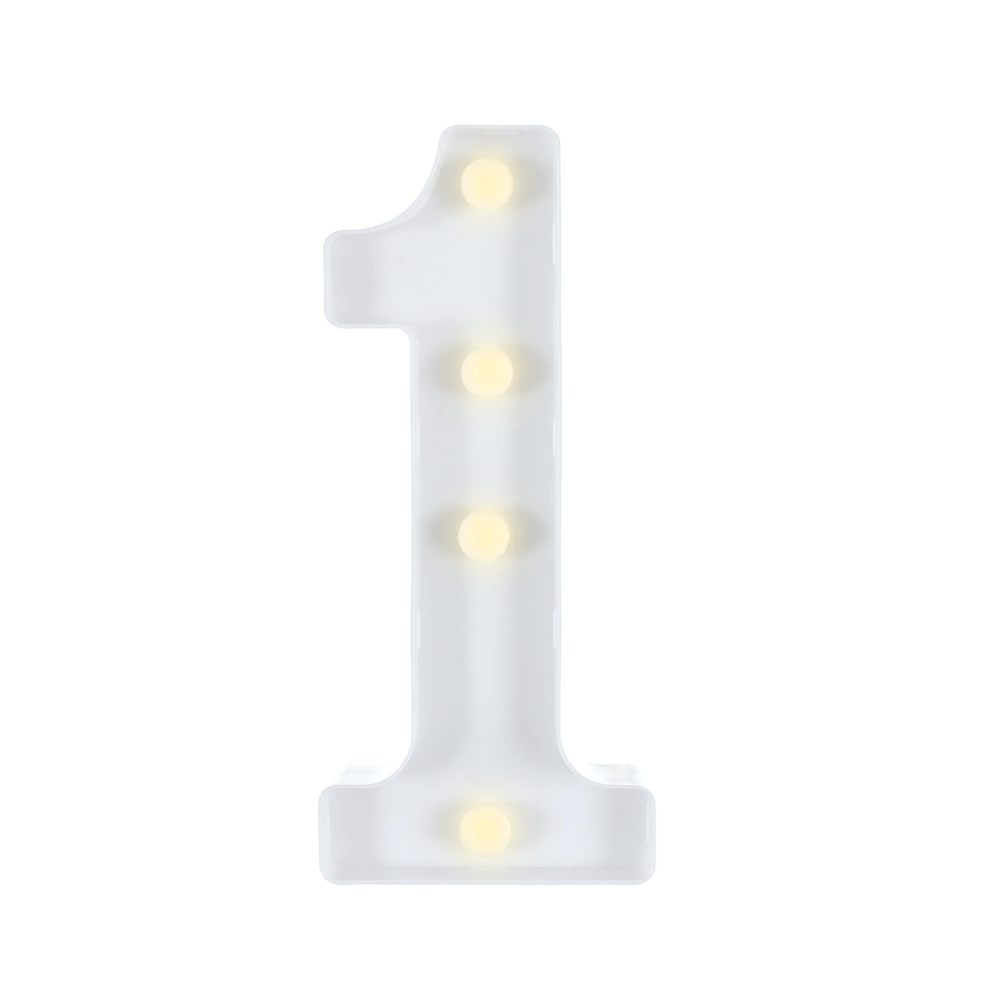 Light-Up Standing Number (0-9). 8in - Image 4