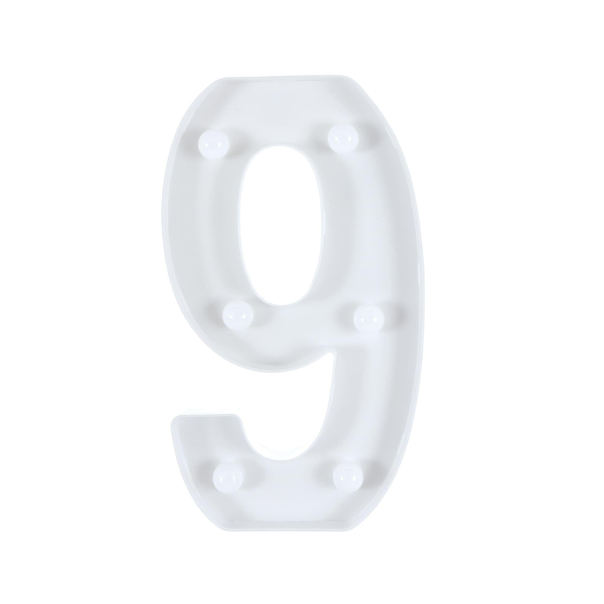 Light-Up Standing Number (0-9). 8in - Image 20