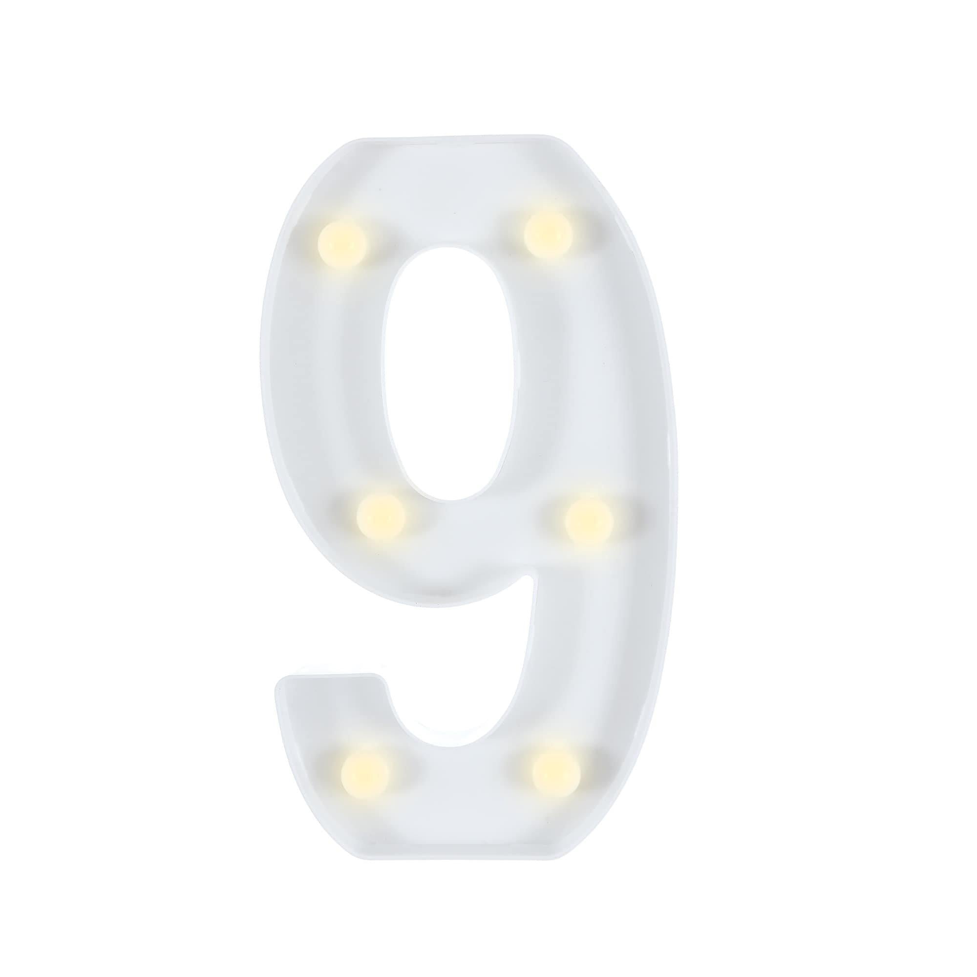 Light-Up Standing Number (0-9). 8in - Image 21