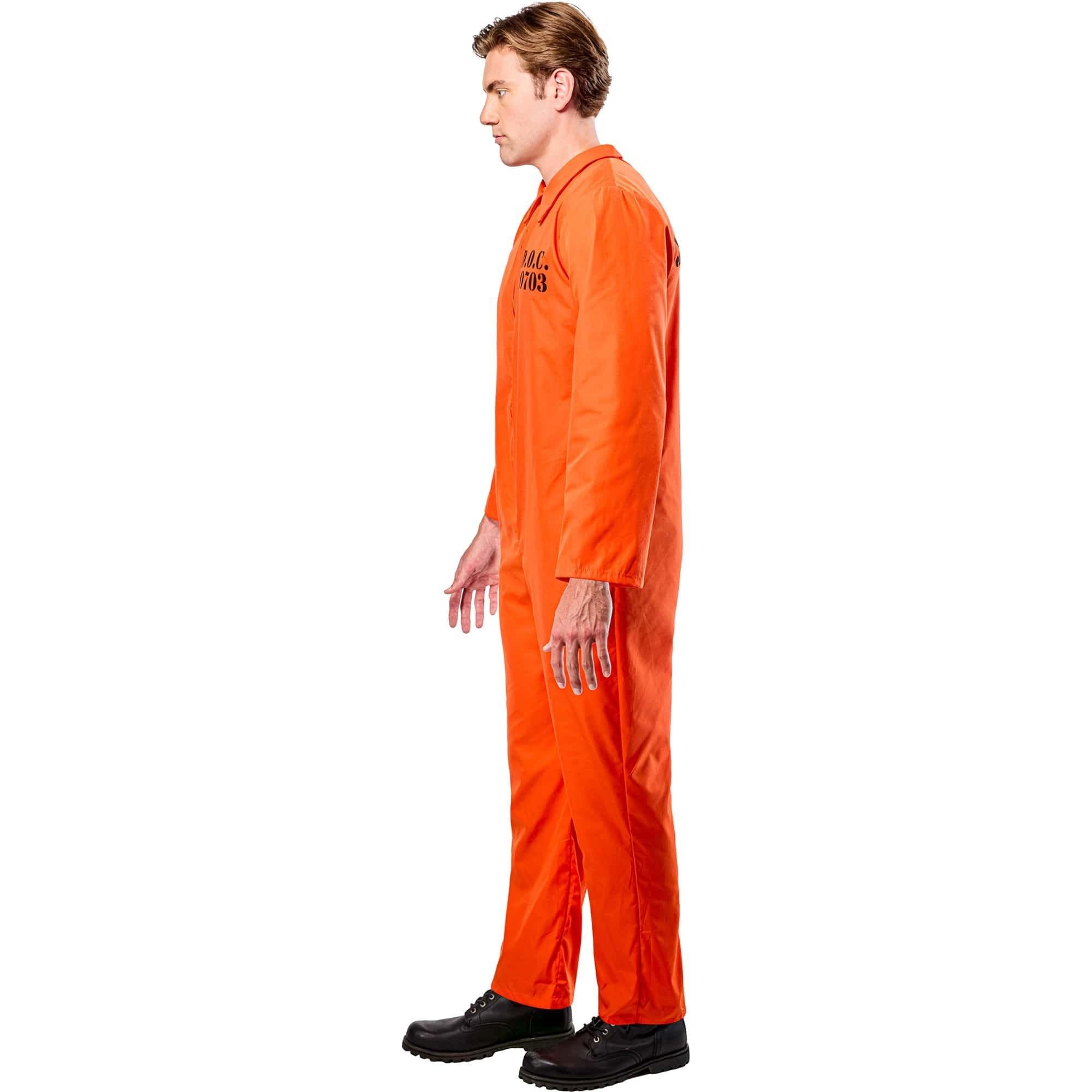 Orange Jailbird Costume. Adult - Image 2