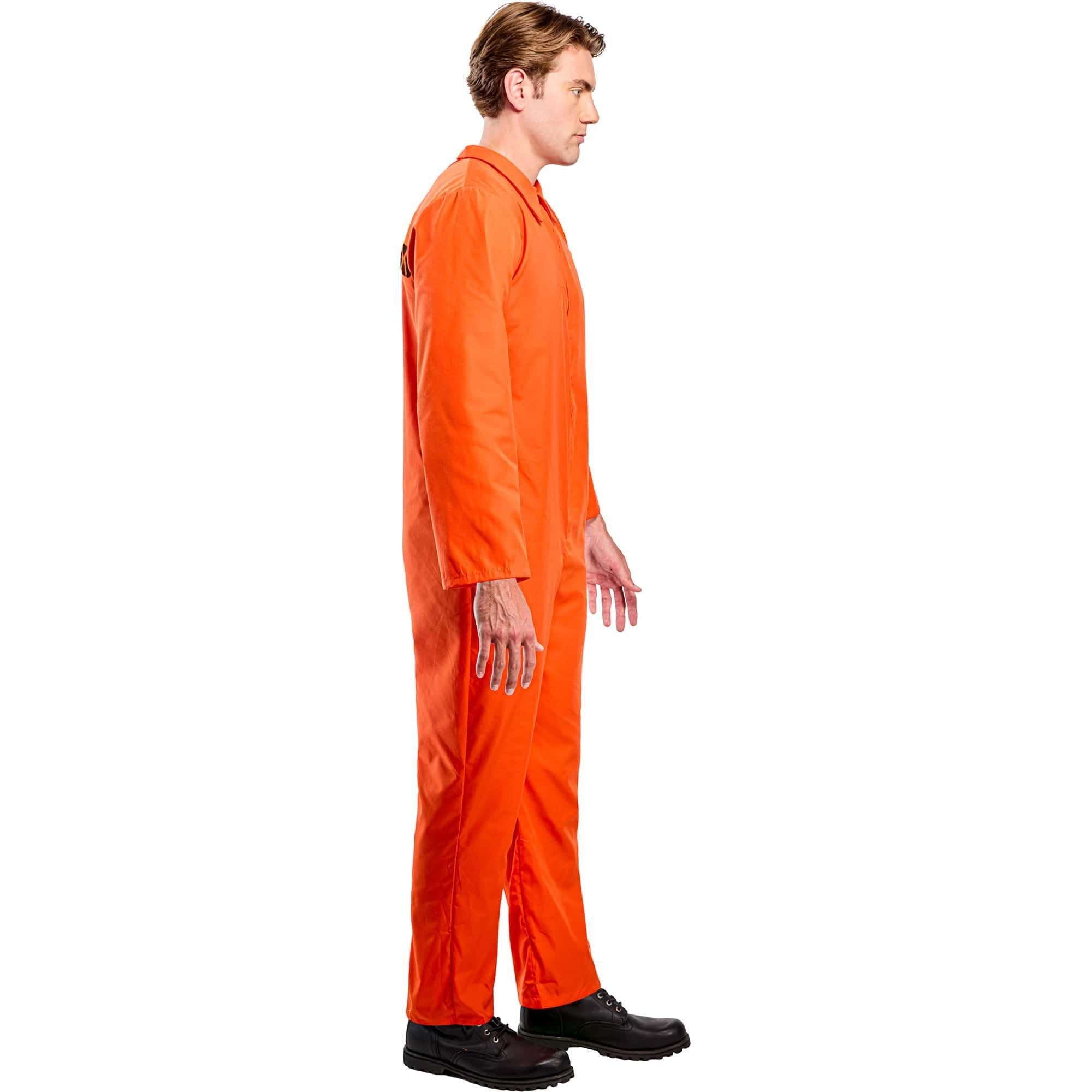 Orange Jailbird Costume. Adult - Image 3