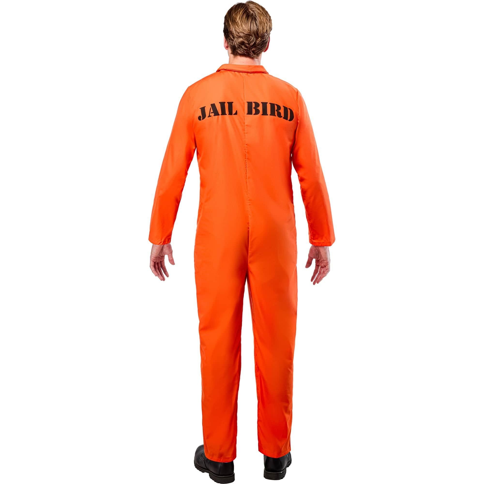 Orange Jailbird Costume. Adult - Image 4