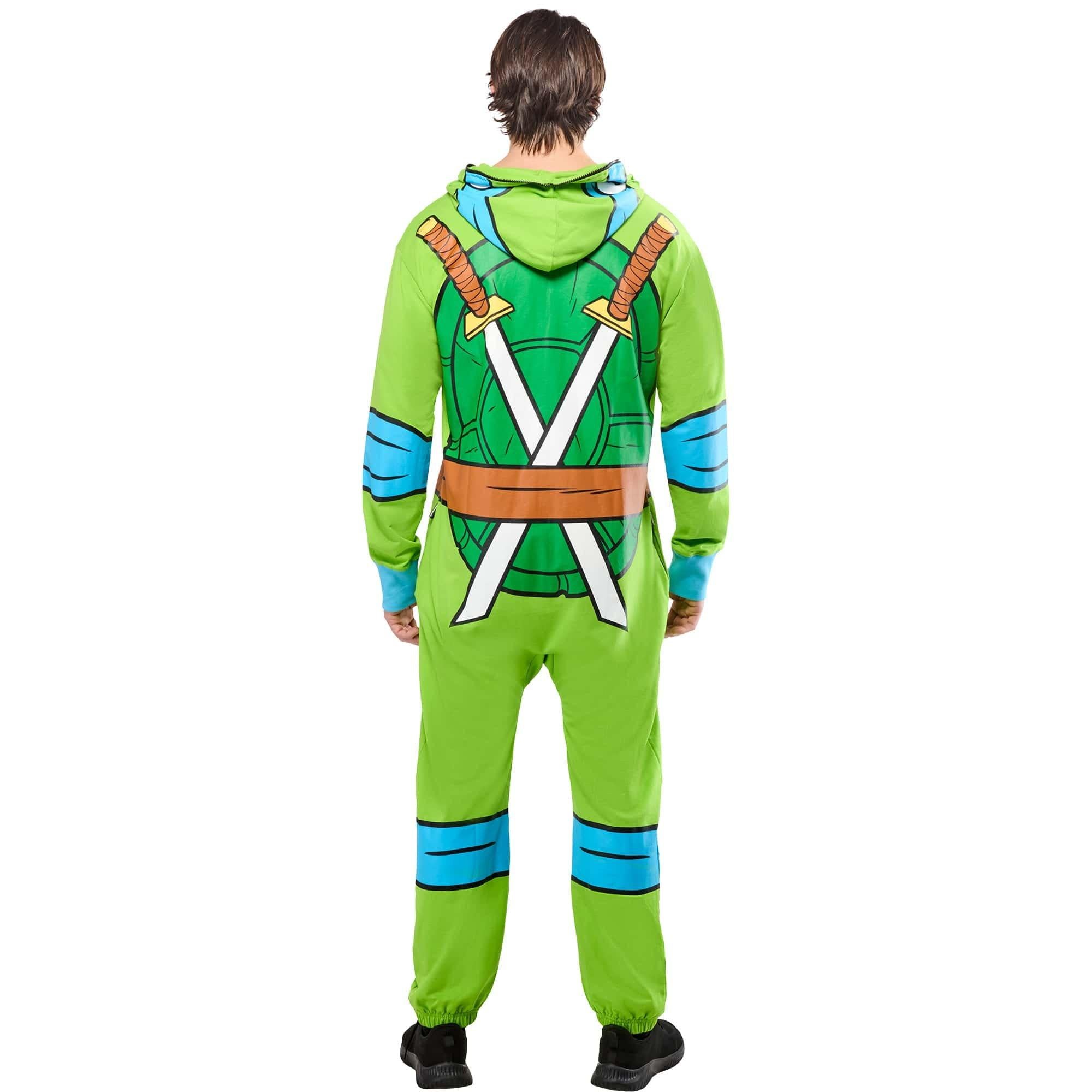 Adult Teenage Mutant Ninja Turtles Classic Leonardo Zipsters Costume - Image 4