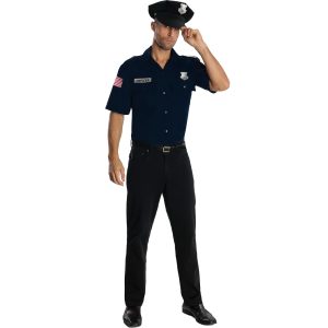 Adult Police Officer Dark Blue Costume