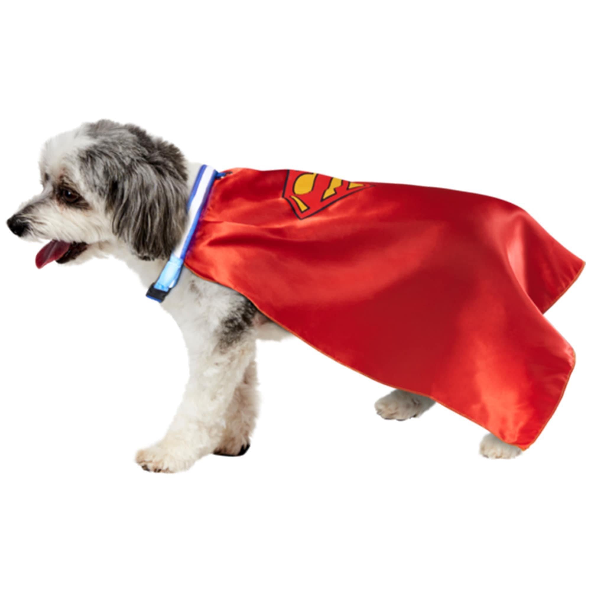Superman Pet Cape with Light-Up Collar & Leash - Image 2