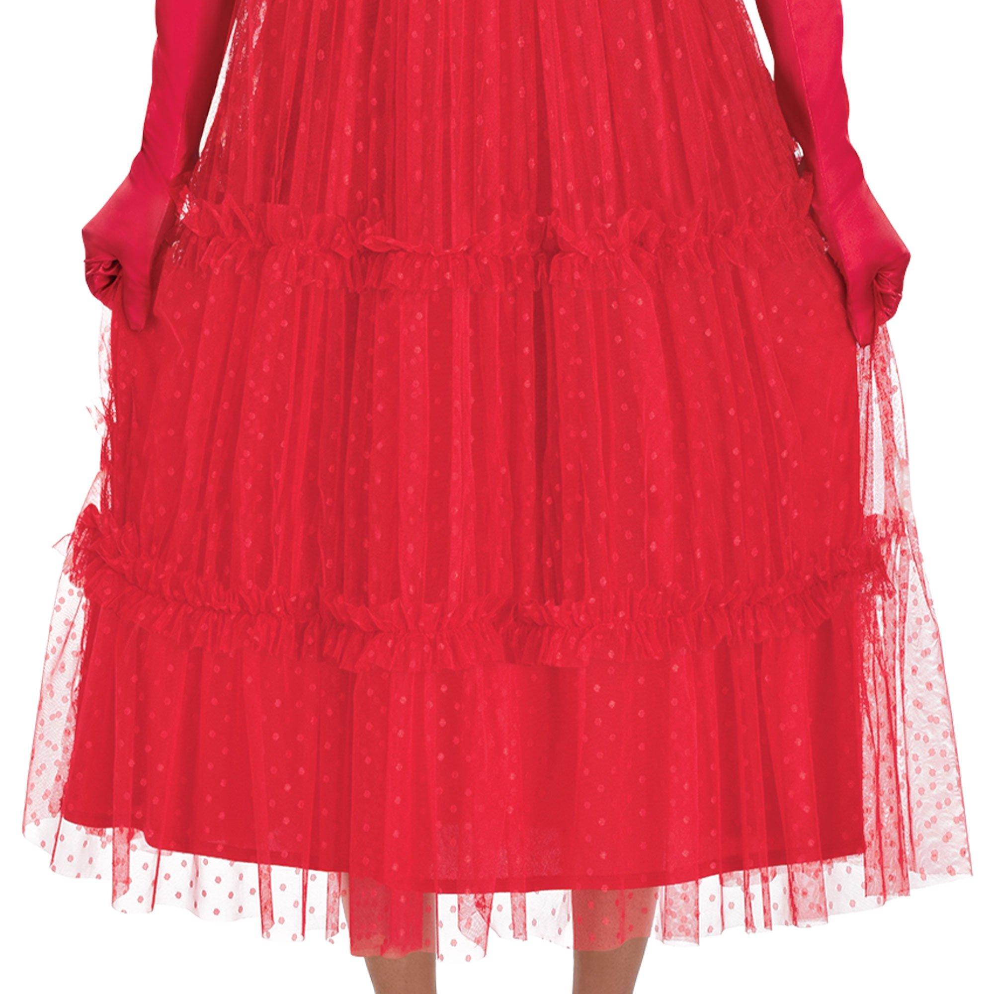 Adult Lydia Red Wedding Dress Costume - Beetlejuice - Image 6