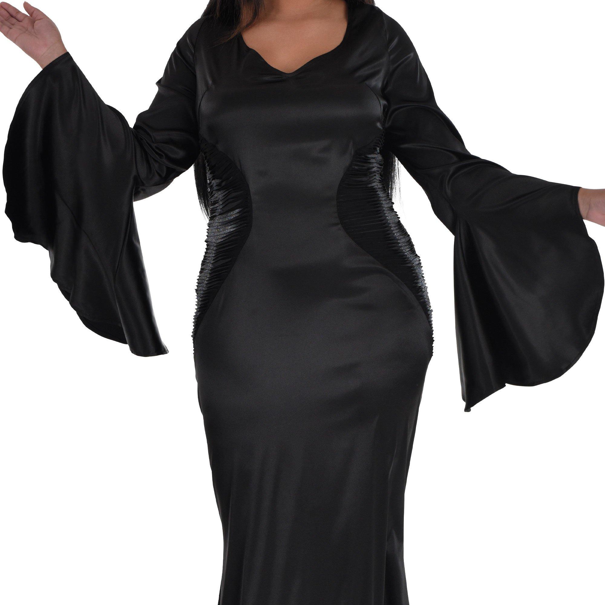 Adult Morticia Addams Plus Size Costume - Wednesday TV Series - Image 4