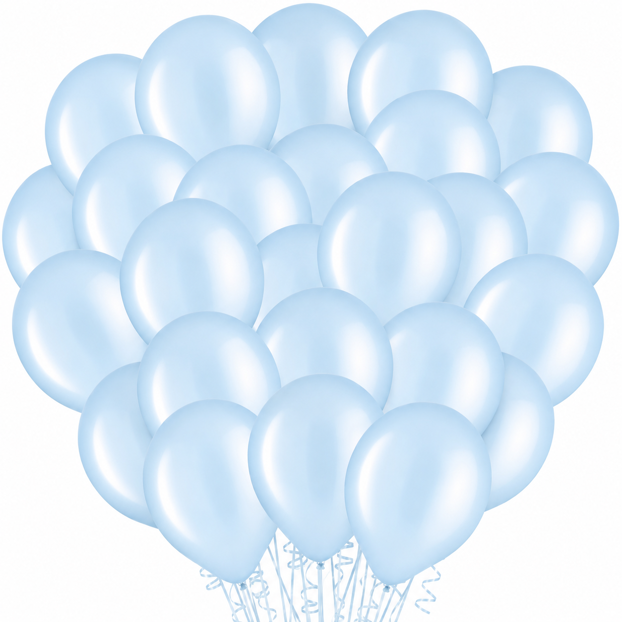 Pastel Blue Latex Balloons. 11in. 100ct