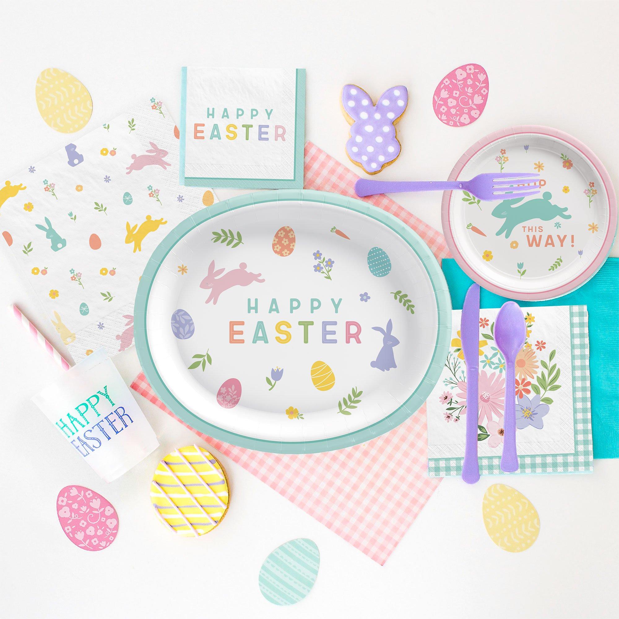 Happy Easter Paper Beverage Napkins. 5in. 16ct - Easter Wishes - Image 2