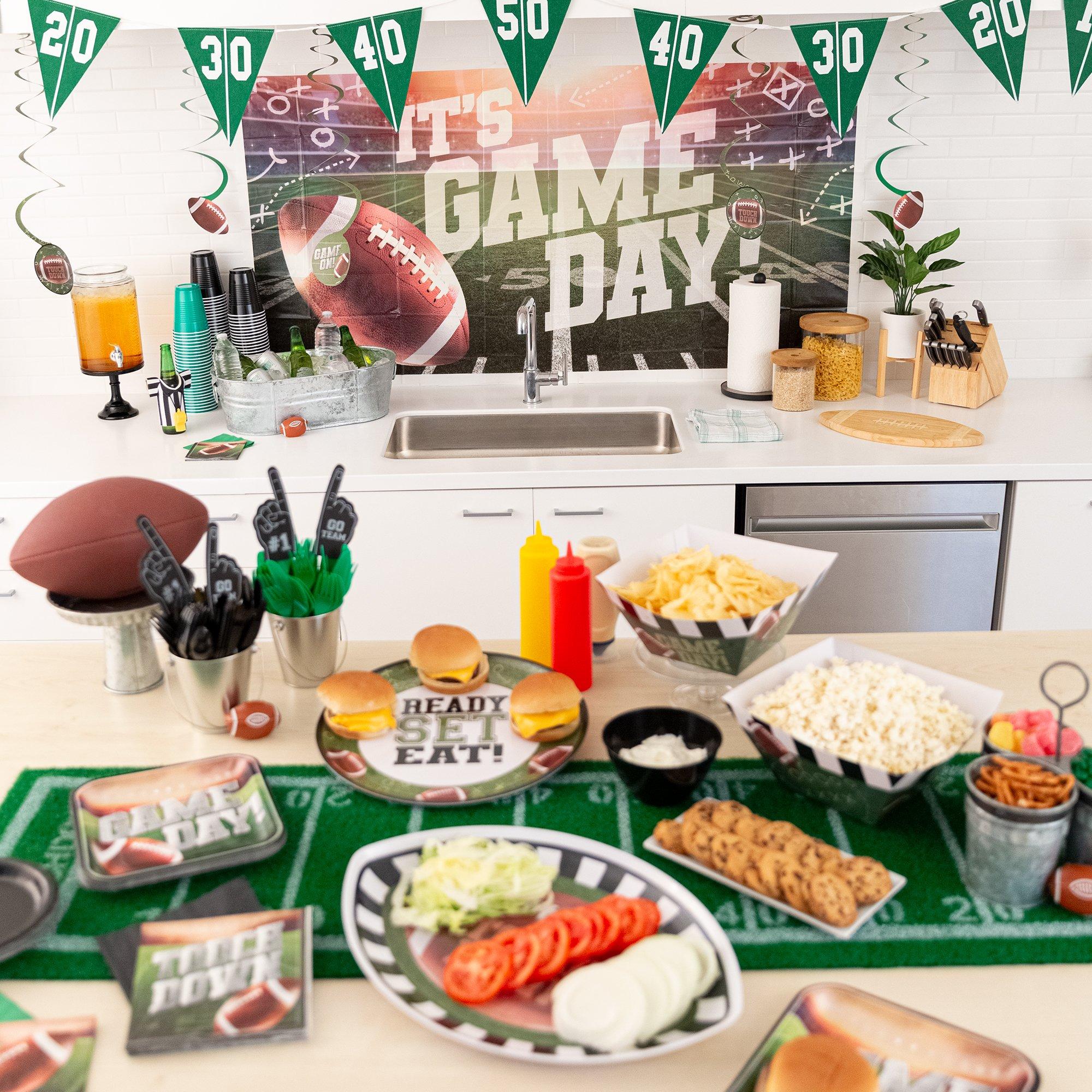 Go Fight Win Football Melamine Oval Platter - Image 6