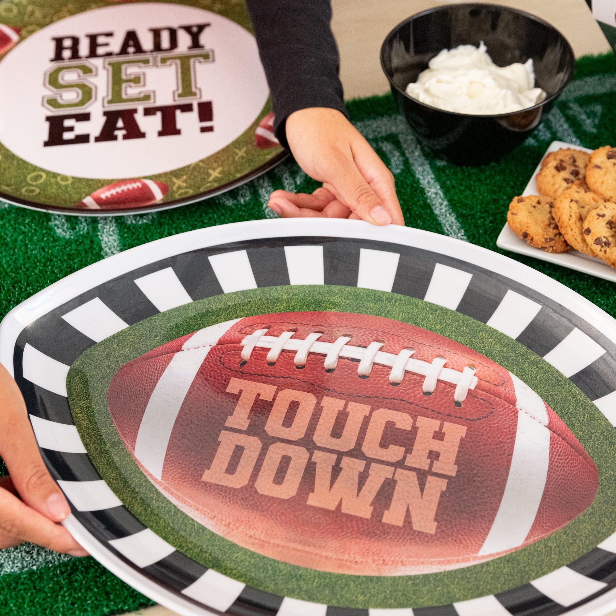 Go Fight Win Football Melamine Oval Platter - Image 3
