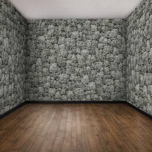 Dungeon Stone Wall Backdrop Decoration. 47in x 100ft
